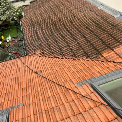 Démoussage de toiture IDF