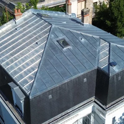 Rénovation toiture zinc IDF